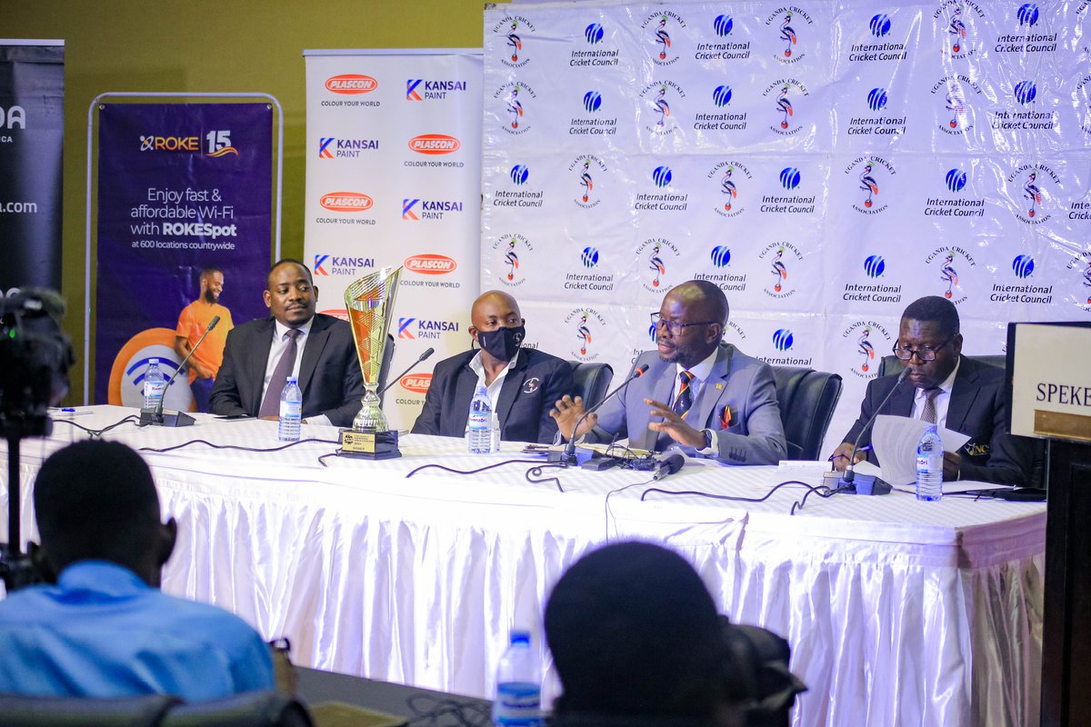 roketelkomug's tweet photo. We are delighted to have been part of the launch of the ICC Africa Challenge B tournament which will be hosted by Uganda from the 14th to 28th of June at Kyambogo and Lugogo.
#RoadToCWC23
#RokeAt15 https://t.co/le6eDnbQjV