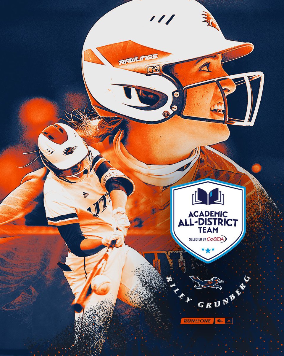 UTSASoftball's tweet photo. The awards just keep coming for @RileyGrunberg! Congrats! 🥎📚

https://t.co/QPrgtX3p0E

#BirdsUp 🤙 https://t.co/JQPhnvdZQs