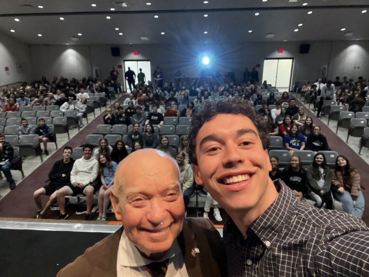RCHSFMP's tweet photo. Thanks again to @Steigmannspeaks for sharing your message with our students and to @MaxPerr97222942 for bringing Sami to @RCHS_Jaguars https://t.co/UcY3qmzfAg