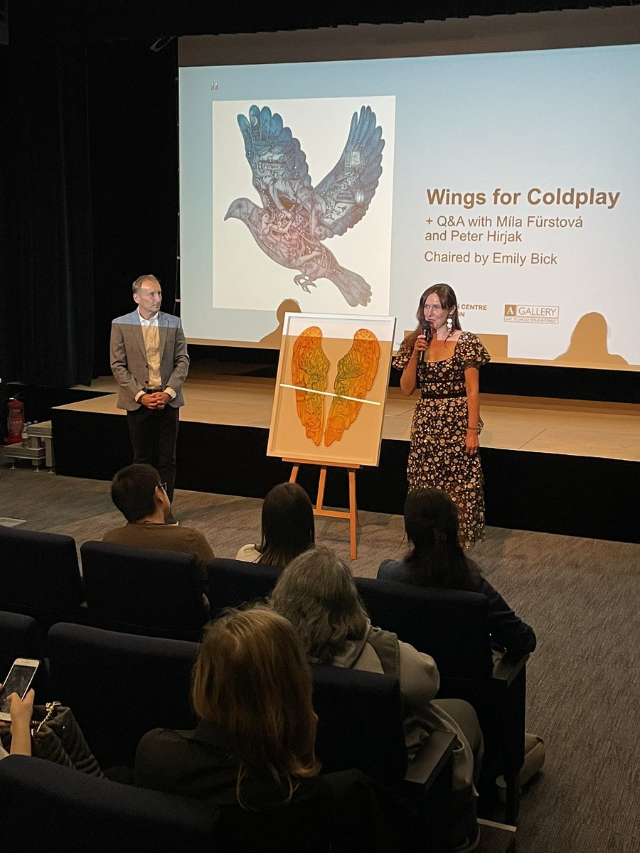 We’re pleased to be showing The Wings for Coldplay #documentary today on the collaboration between <a href="/coldplay/">Coldplay</a> and the Czech artist <a href="/MilaFurstova/">Mila Furstova</a>! Mila is also launching her new artwork ‘Golden Wings’ to mark the 8-year anniversary of the wings created for the Ghost Stories album.