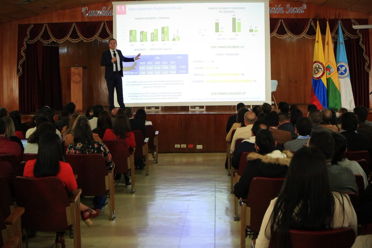 maxgomezt's tweet photo. ¡Impulsamos la calidad de la Educación Superior desde la región! Junto a  275 delegados de 14 Instituciones de Educación Superior, desarrollamos el taller #CalidadEsDeTodos en la @UMarianaPasto. En este escenario se abordaron las temáticas de registro calificado y acreditación. https://t.co/b5x2d02VRs