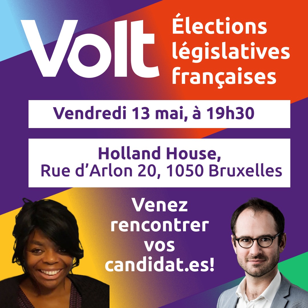 Français.e.s de #Bruxelles, 
venez découvrir la force d'un parti pan-européen, et ce que nous allons changer ensemble à l'<a href="/AssembleeNat/">Assemblée nationale</a>. Demain, <a href="/HollandHouseBxl/">Holland House Brussels</a>.

#legislatives2022 
<a href="/VoltNederland/">Volt Nederland 👋</a> <a href="/volt_france/">Volt France 🇫🇷</a>
<a href="/VoltBelgium/">Volt Belgium</a> <a href="/voltluxembourg/">Volt Luxembourg</a>

bit.ly/3woYxsj