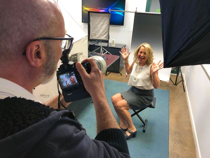 Lights! Camera! Action! Getting new work photos to celebrate <a href="/RMS_Research/">Research & Marketing Strategies, Inc. (RMS)</a> 20th anniversary! #smile