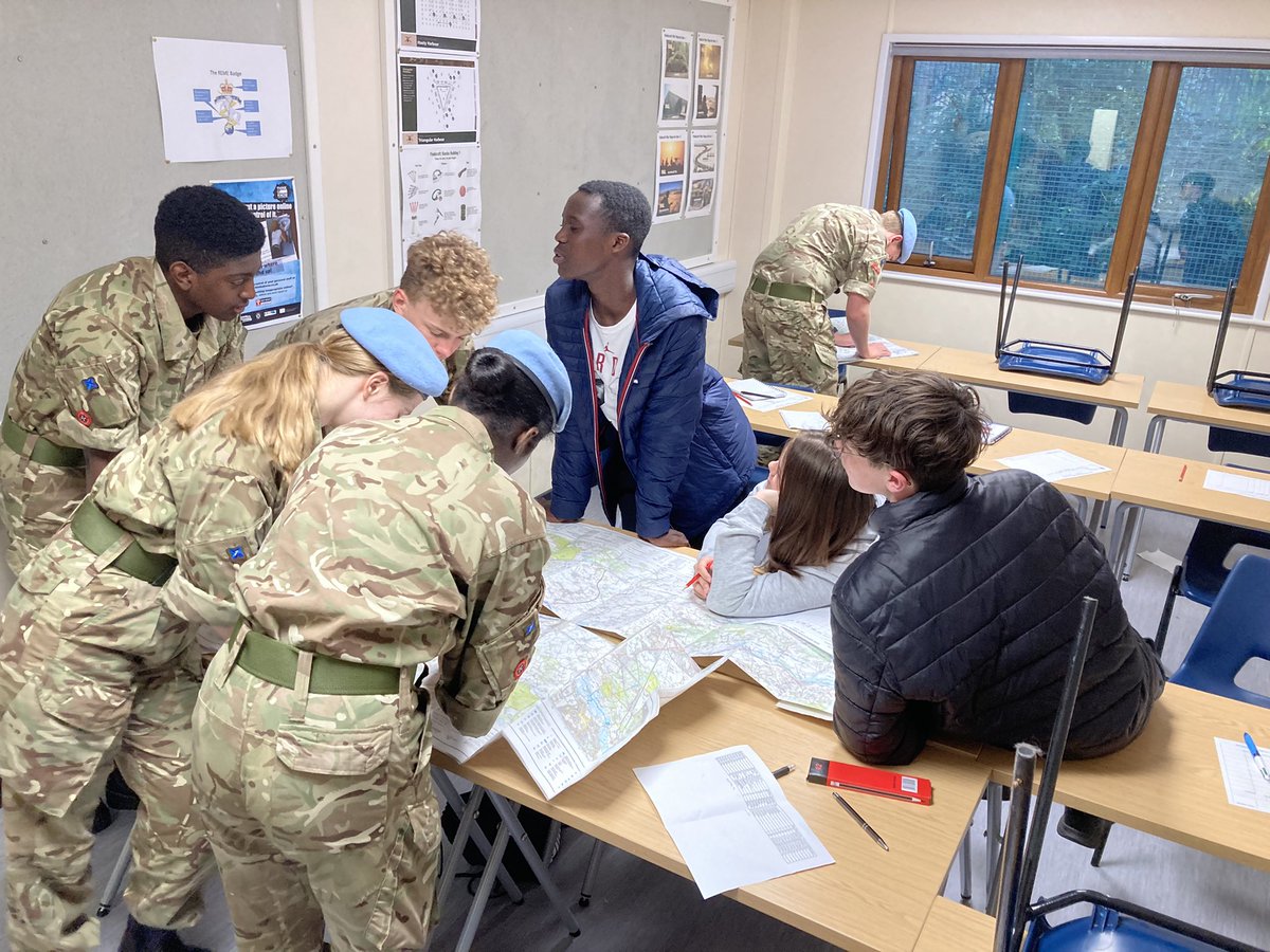 Hard at work tonight route planning for the upcoming Bronze #dofe / 2 star #expedition #armycadets #acf #berkshireacf