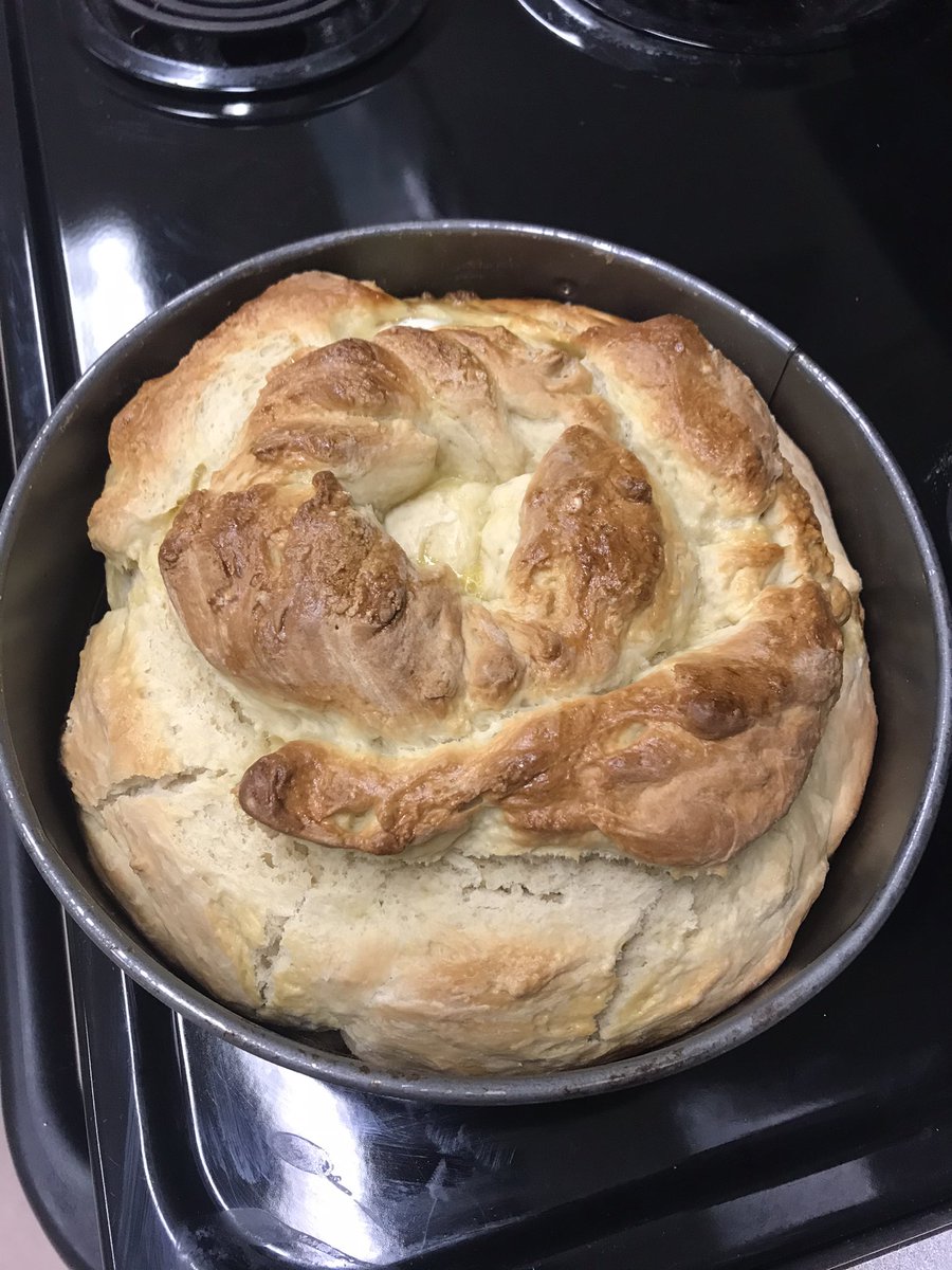 JeanMeares's tweet photo. The ECS and MU classes #ONEwlms have been studying Ukraine in Social Studies. Today we made traditional Paska bread  to celebrate!  It was yummy! https://t.co/GGsJLChUtv
