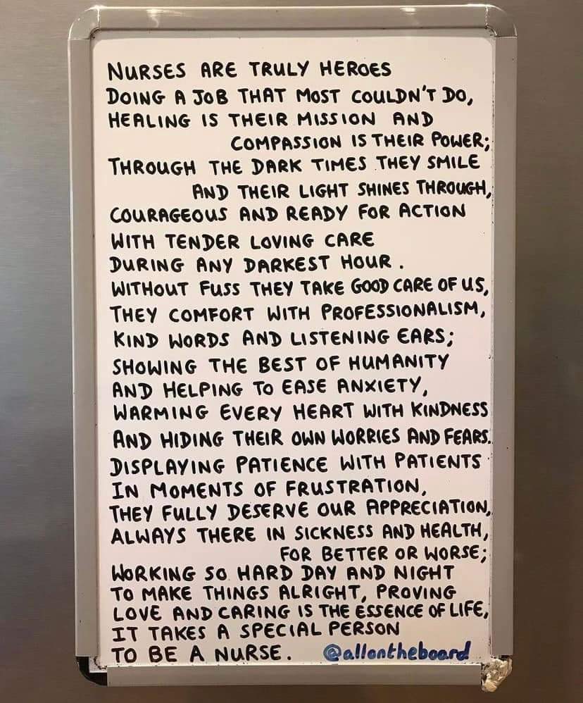 12th May - International Nurses Day. It takes a special person to be a nurse.
A huge Thank You to all the Nurses in our team &amp; around the world working extremely hard delivering care &amp; compassion to the people who need it the most ♥️