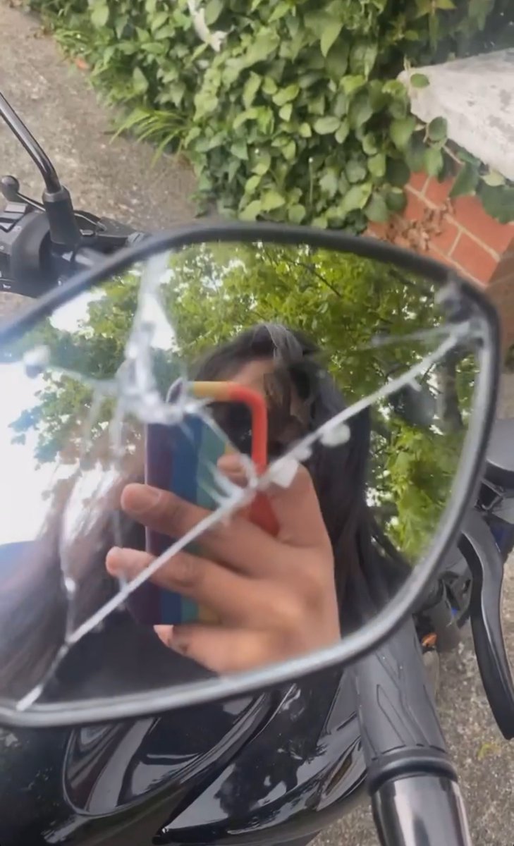 My mother “accidentally” bumped into my bike 😭 😭