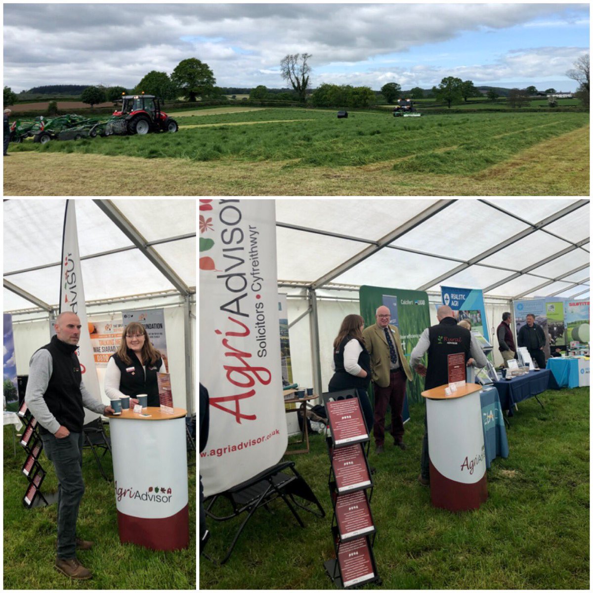 A great day at the Royal Welsh Grassland Event. Thank you to the @Clwyd2022 crew for their hard work and to the CLA Cymru team for their company during the day. Onwards to The Show! <a href="/RWASgrass/">Royal Welsh Grassland Event</a> <a href="/CLAtweets/">Country Land & Business Assn</a> 
#AgriAdvisor #clwyd2022 #RWAS