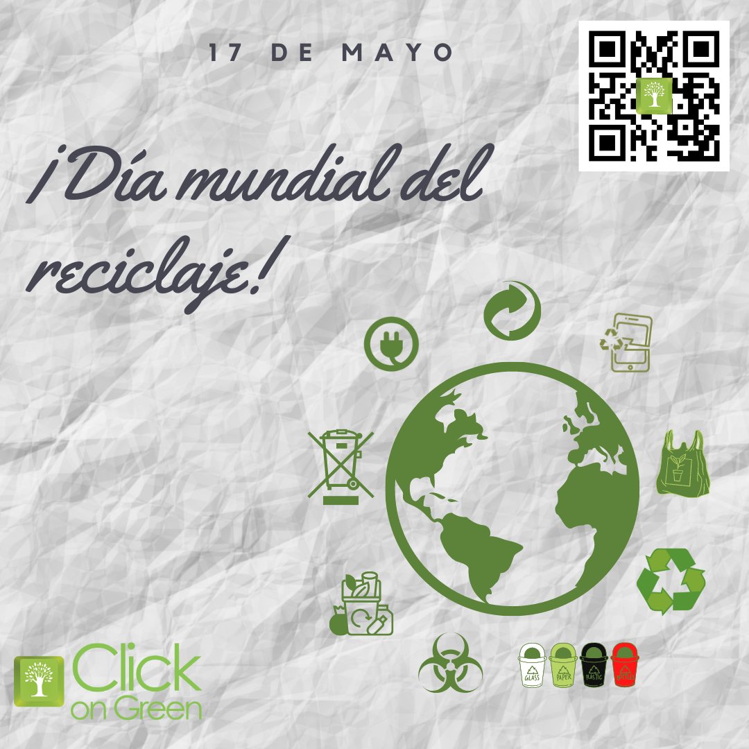 ClickOnGreen1's tweet photo. Recicla, reduce, reutiliza
¡En Click On Green estamos comprometidos con el medio ambiente! 
Desde casa podemos clasificar, además de papel cartón residuos orgánicos; residuos eléctricos y electrónicos (computadores celulares cables controles etc.) 

#Díamundialdelreciclaje #COG https://t.co/lwHQ9spJkZ