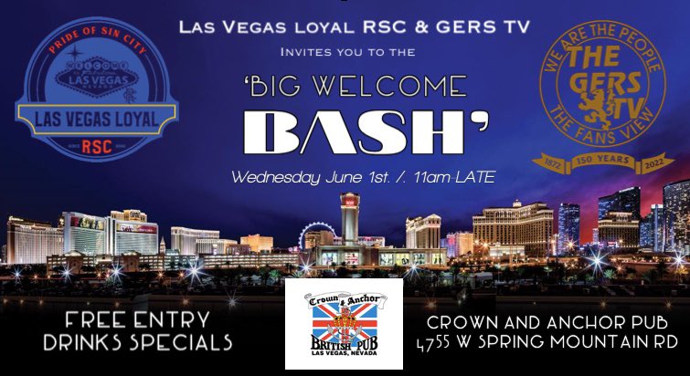 las_rsc's tweet photo. Coming to Vegas for @OfficialNARSA 2022, come join us at our local ..!
All day event , Drinks specials , Kids welcome. 
(WCQ game will be on as well 🏴󠁧󠁢󠁳󠁣󠁴󠁿🇬🇧) https://t.co/YxlCU9OfXM