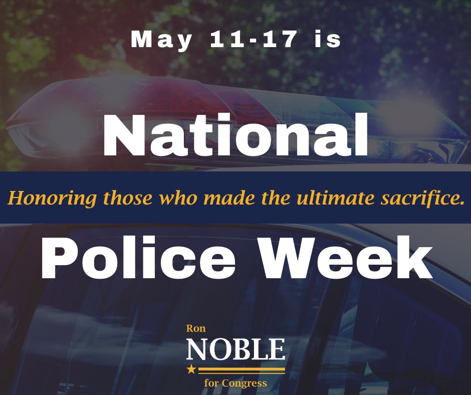 NobleForOregon's tweet photo. In 1962, a joint resolution of Congress established #NationalPoliceWeek to remember and honor law enforcement officers who lost their lives in the line of duty. As a former police chief, I know what our men and women in uniform do every day to keep our communities safe. (1/2) https://t.co/0iLE0kKFfC