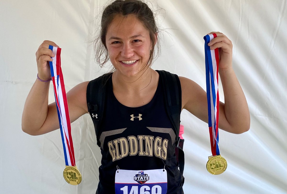 Rick Cantu (@rickyprep) on Twitter photo Two plus two equals four. Carlie Weiser
<a href="/carlie_weiser/">Carlie Weiser</a> of Giddings shows off the hardware she earned at Thursday’s state
<a href="/uiltexas/">Texas UIL</a> meet. She won two golds last year too. <a href="/statesman/">Austin Statesman</a> #centexpreps Two plus two equals four. Carlie Weiser
<a href="/carlie_weiser/">Carlie Weiser</a> of Giddings shows off the hardware she earned at Thursday’s state
<a href="/uiltexas/">Texas UIL</a> meet. She won two golds last year too. <a href="/statesman/">Austin Statesman</a> #centexpreps