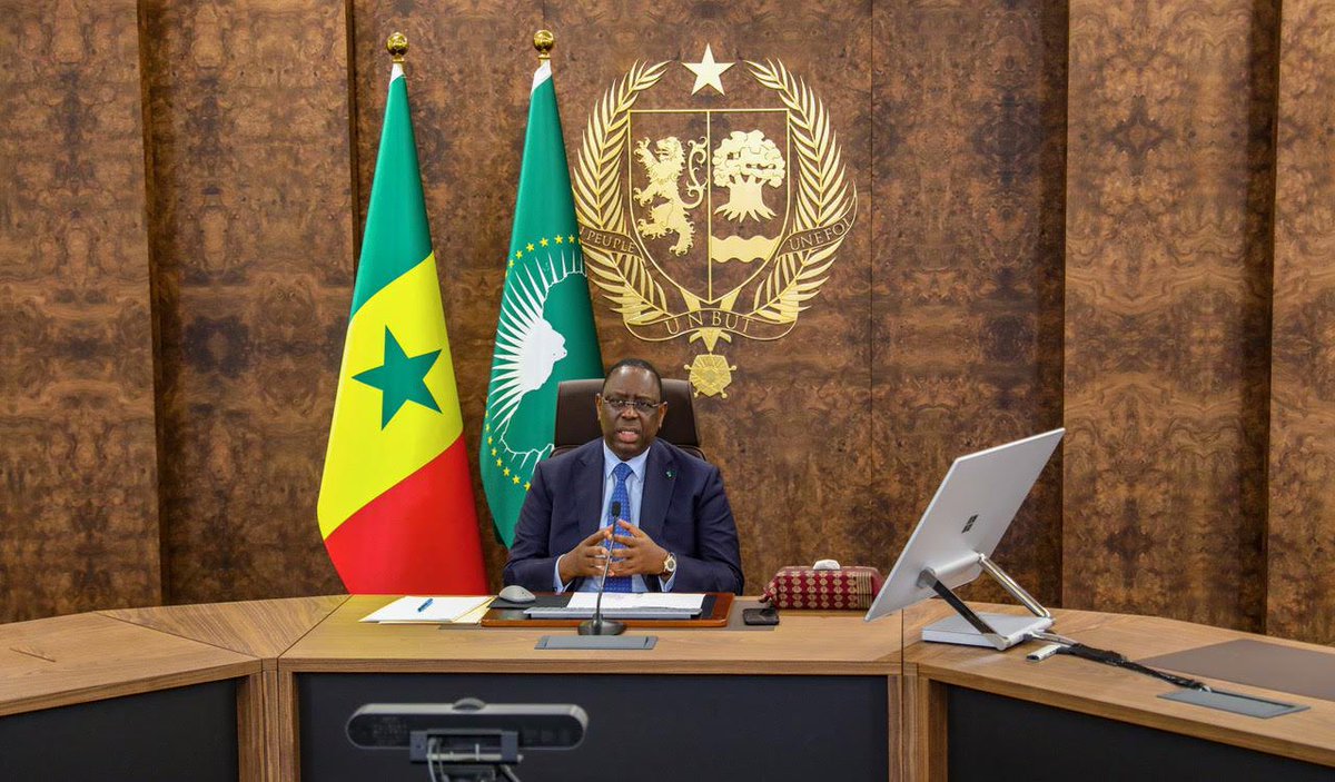 Macky_Sall's tweet photo. Je remercie le Président Biden @POTUS pour son invitation au 2e sommet virtuel sur le #Covid de ce 12 mai. Une excellente occasion d’échanges et d’engagements pour mieux combattre la pandémie et se préparer à d’autres risques sanitaires. https://t.co/riR2BOZyni