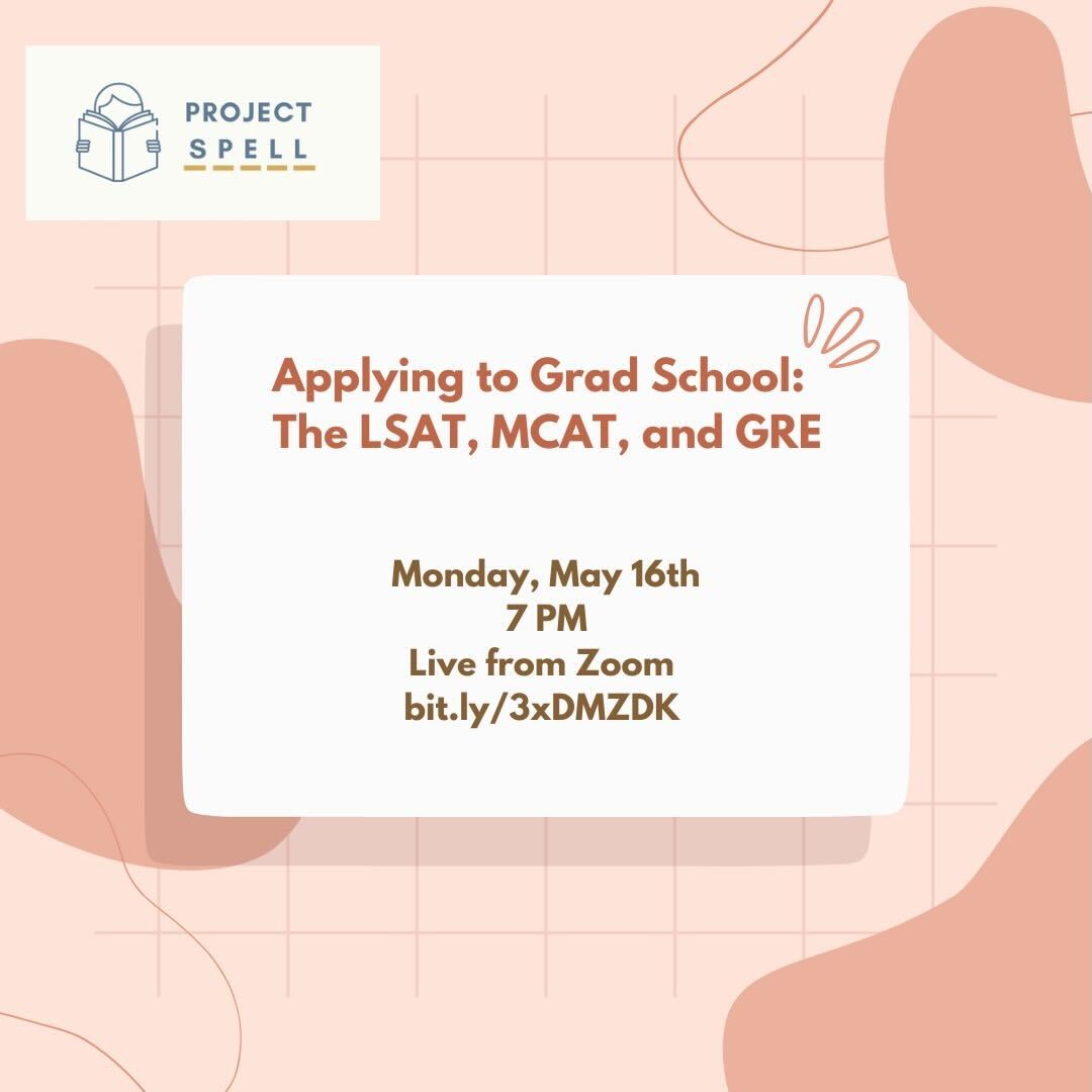 Project_SPELL's tweet image. 🗣 Attention SPELL tutors 🗣 You know what time it is…week 8 event info drops 😎

The first event of our super packed week will be Monday, May 16th @ 7pm. PD will give a workshop on applying to grad school! They will cover application basics as well as med and law school :)