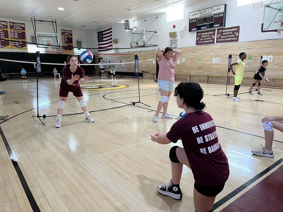 BarnabasBronx's tweet photo. These girls crushed it in this afternoon’s Volleyball Club with Ms. Iorio! 🏐 https://t.co/TdD9Z89nxF