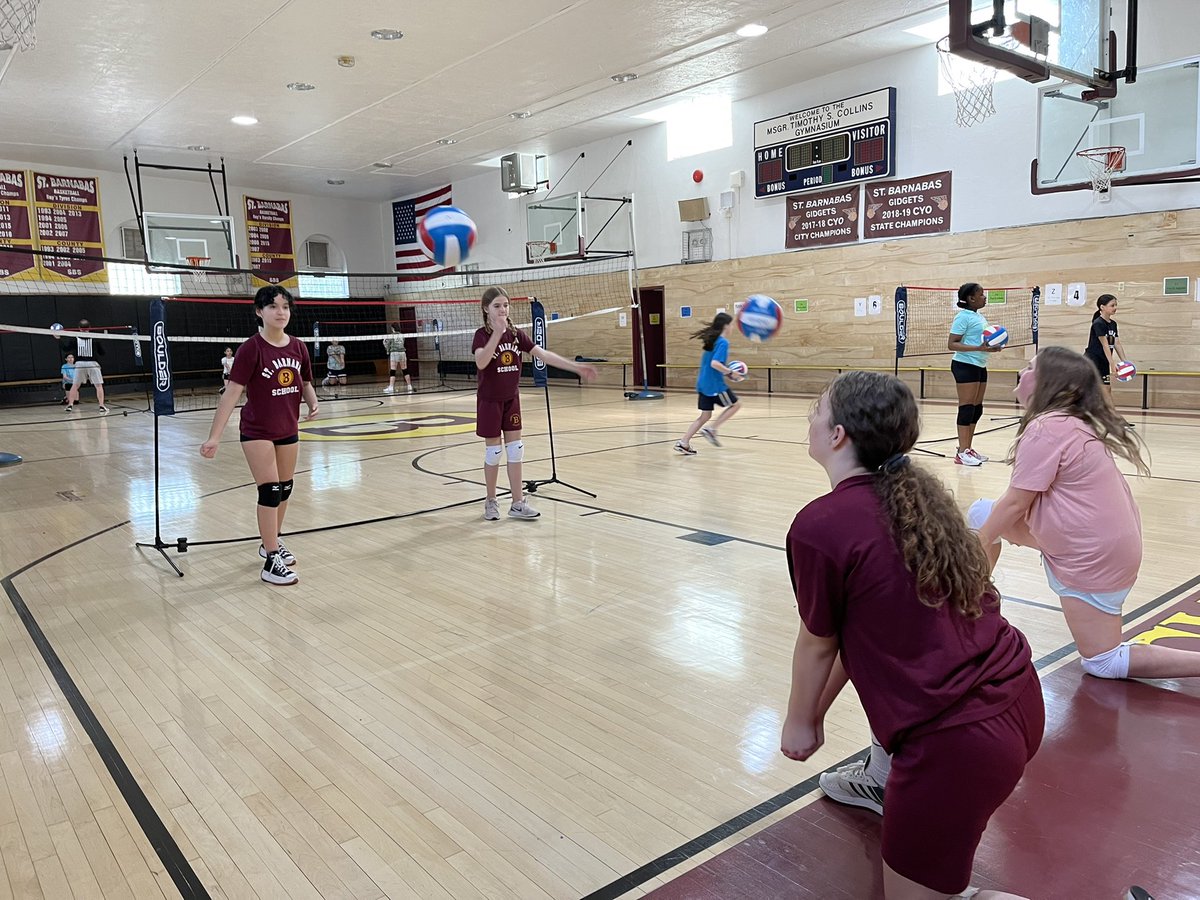 BarnabasBronx's tweet photo. These girls crushed it in this afternoon’s Volleyball Club with Ms. Iorio! 🏐 https://t.co/TdD9Z89nxF