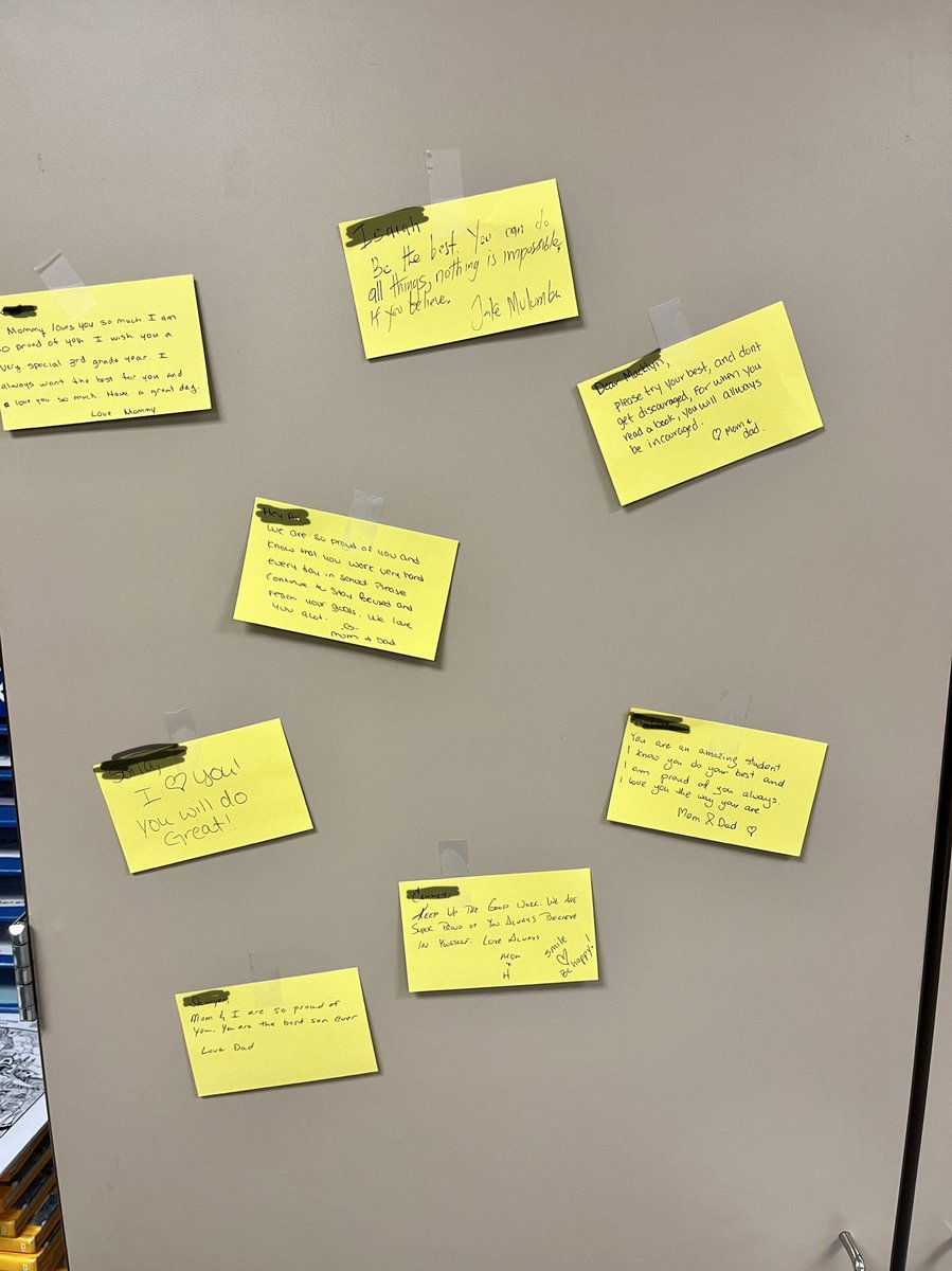 These are just a few notes of encouragement I saved from Meet the Teacher. I give them out throughout the year when I think the kiddos need them- gave these this morning :-). ⁦<a href="/CarterBCE3/">Lori Carter</a>⁩ ⁦<a href="/BearCreekElem/">Bear Creek</a>⁩ #teambce