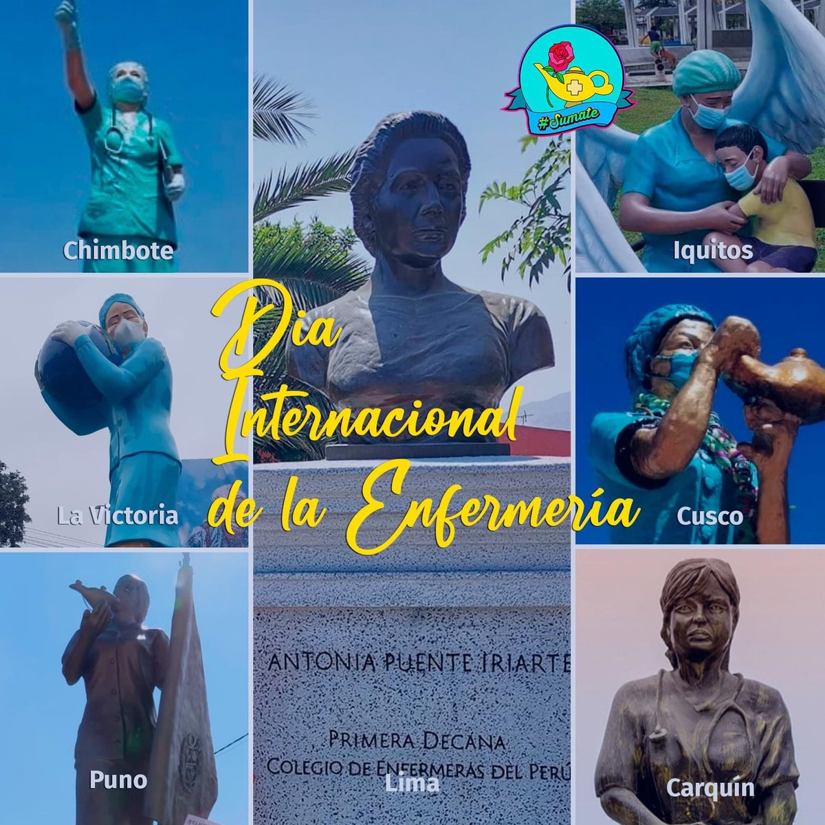 csumateperu's tweet photo. #DiaInternacionalDeLaEnfermeria 
Nuestra gratitud a todas y todos los enfermeros, por su entrega de siempre en favor del bienestar de la población, y su aporte al desarrollo y la protección social. #IND2022 #VoiceToLead @ICNurses @cepoficial2 
#SomosSumate https://t.co/npzJNTlyw5