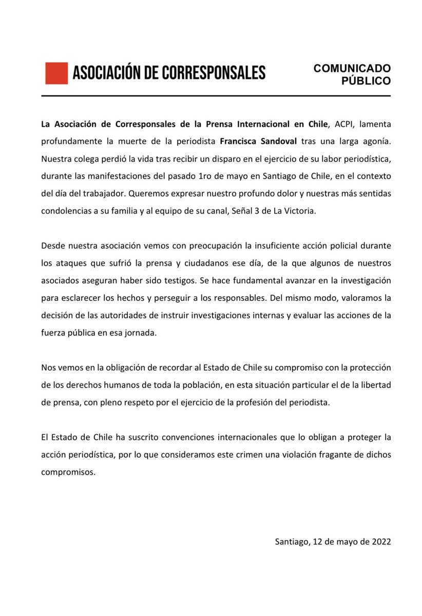 Corresponsales Chile tweet media