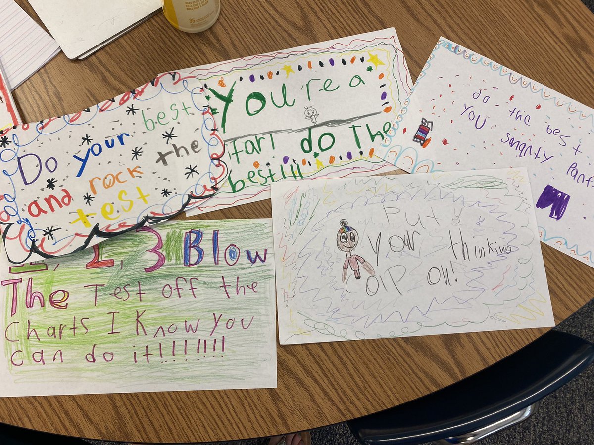 This is your sign to have your class make motivational/inspirational posters for those kids taking EOGs! We know Ms. Adcock’s class is going to do great things! <a href="/BensonElem/">Benson Elementary</a>