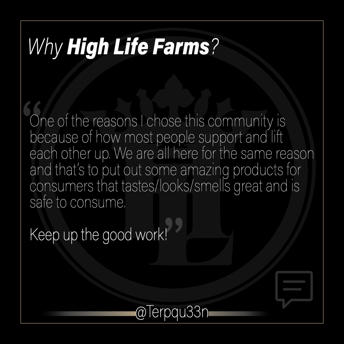 We love our cannabis community!

Our main goal at High Life Farms is to provide Michigan quality product that is safe, consistent, and widely available.

Why do you choose High Life? 
•
•
#highlifemichigan #cannabiscommunity #highsociety #cannabisculture #cannabissociety #mmmp