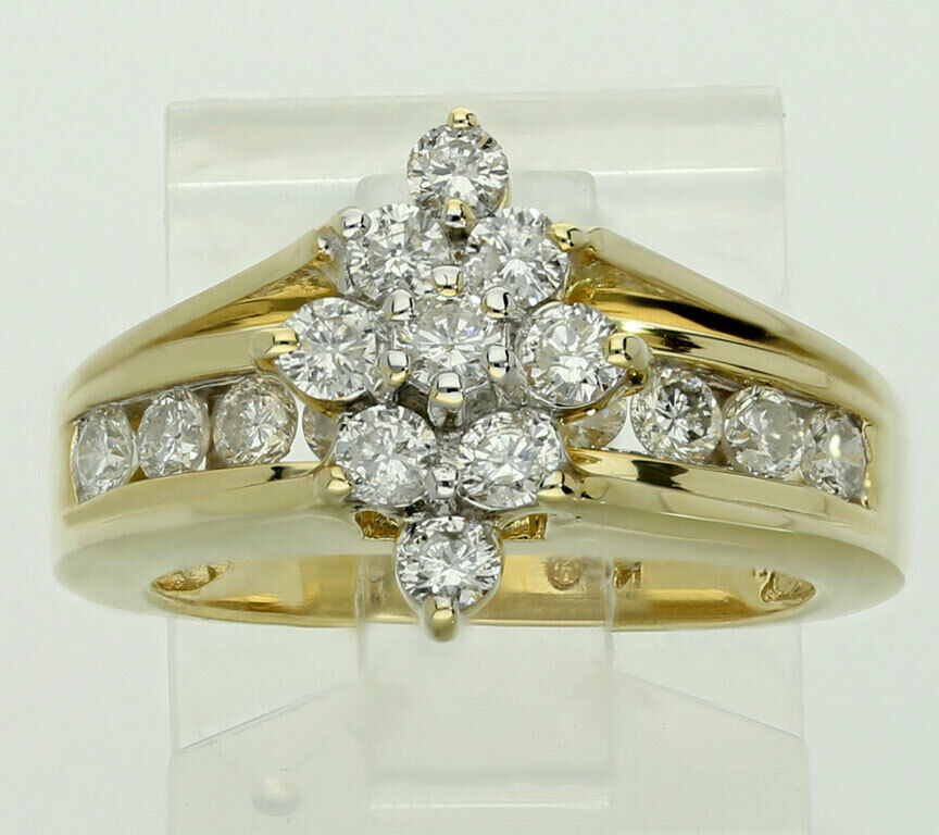 adinajewelers's tweet photo. Now even more affordable! Save 10% off everything in the store when you use the code DAD22 at checkout, like this 1CT diamond cluster engagement ring in 14K yellow gold. #engagementring #clusterring #diamondclusterring #diamondring #adinajewelers https://t.co/cfTu1d3nhe https://t.co/D8AdwvpB1x