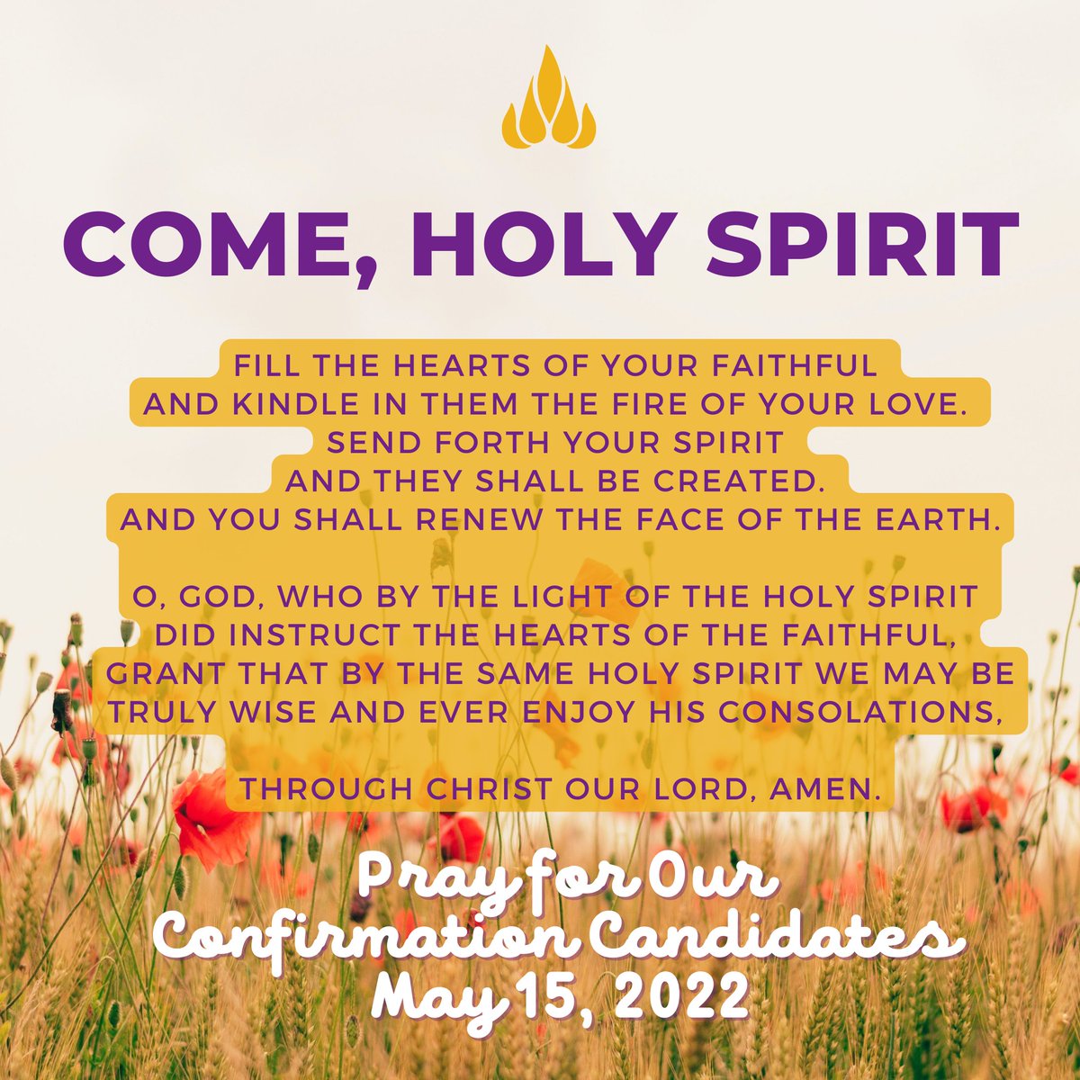 StBCtKYM's tweet photo. Pray for our candidates from both parishes, who will be Confirmed this Sunday at 3:00 pm! Join us  at https://t.co/rW6182zrum or Youtube  (https://t.co/L05WSnA9jr)
¡Oren por nuestros candidatos de ambas parroquias, que serán Confirmados este domingo a las 3:00 pm! https://t.co/x8vM3MjUJ2