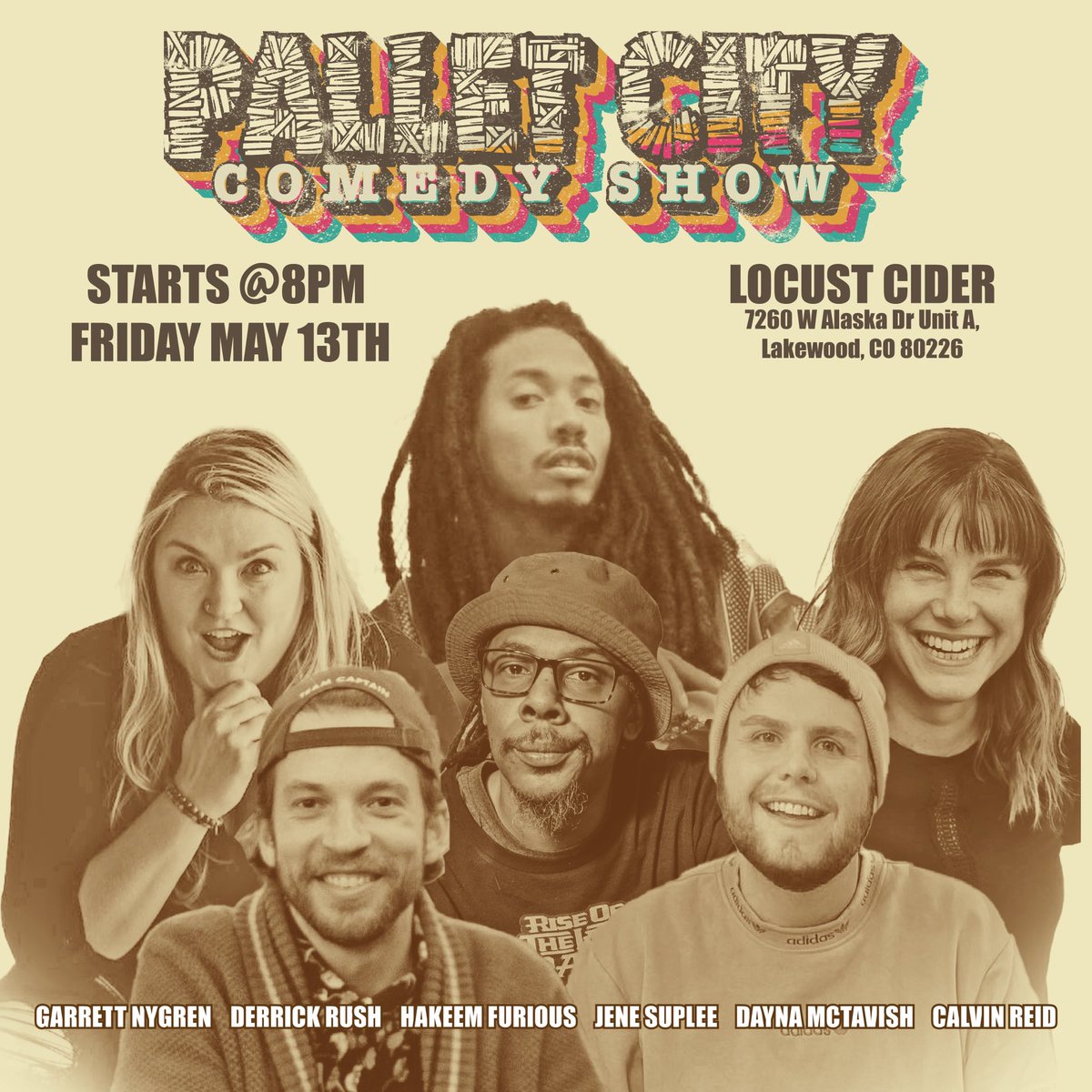 Palletcityshow's tweet photo. Tomorrow we are at Locust Cider (Belmar). 8pm, FREE show! It’s always a blast. Come through for big laughs and great vibes. #palletcitycomedy #comedyshow #locustcider https://t.co/YUxdU8bix5