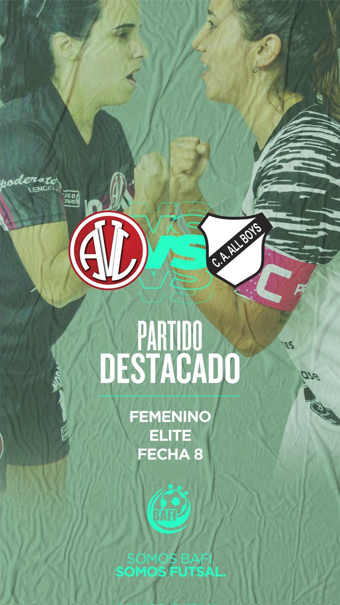 bafi_futsal's tweet photo. Partido Destacado de la Fecha en la Élite Femenino. @LuroBafi vs. @allboys_futsal 
#somosbafi #somosfutsal https://t.co/5Q4bnyL7qV