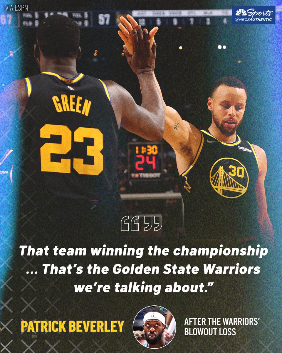 NBCSWarriors's tweet photo. Pat Bev still believes in the Dubs https://t.co/E2QRm9tIyV