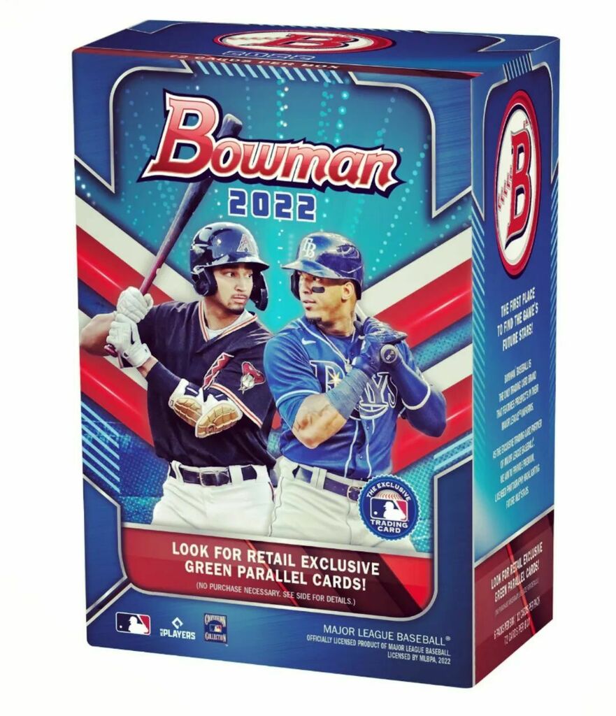 batflipchannel's tweet photo. 5 blaster break bidding ends today. Claim your apots on ebay!  Link in bio!
.
.
.
.
.
#groupbreak #groupbreaks #cardbreak #cardbreaks #bowman #2022 #baseballcards #baseballcard #mlb #baseball #quarantine #rookiecard #chrome #autographs #autograph #retail… https://t.co/G42bWbaREg https://t.co/pkZNp3JeXA
