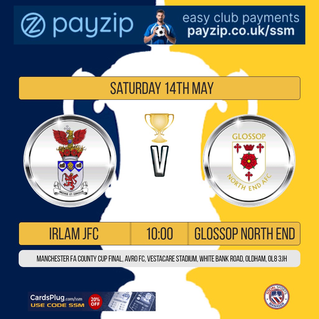 We're in <a href="/Manchester_FA/">Manchester Football Association</a> @MFA_WG under 13 girls county cup final action on Saturday when we take on @glossopjuniors at <a href="/AvroFC/">Avro FC</a> - get yourself there to cheer the girls on if you can🤞🏻🔵🔵🔵