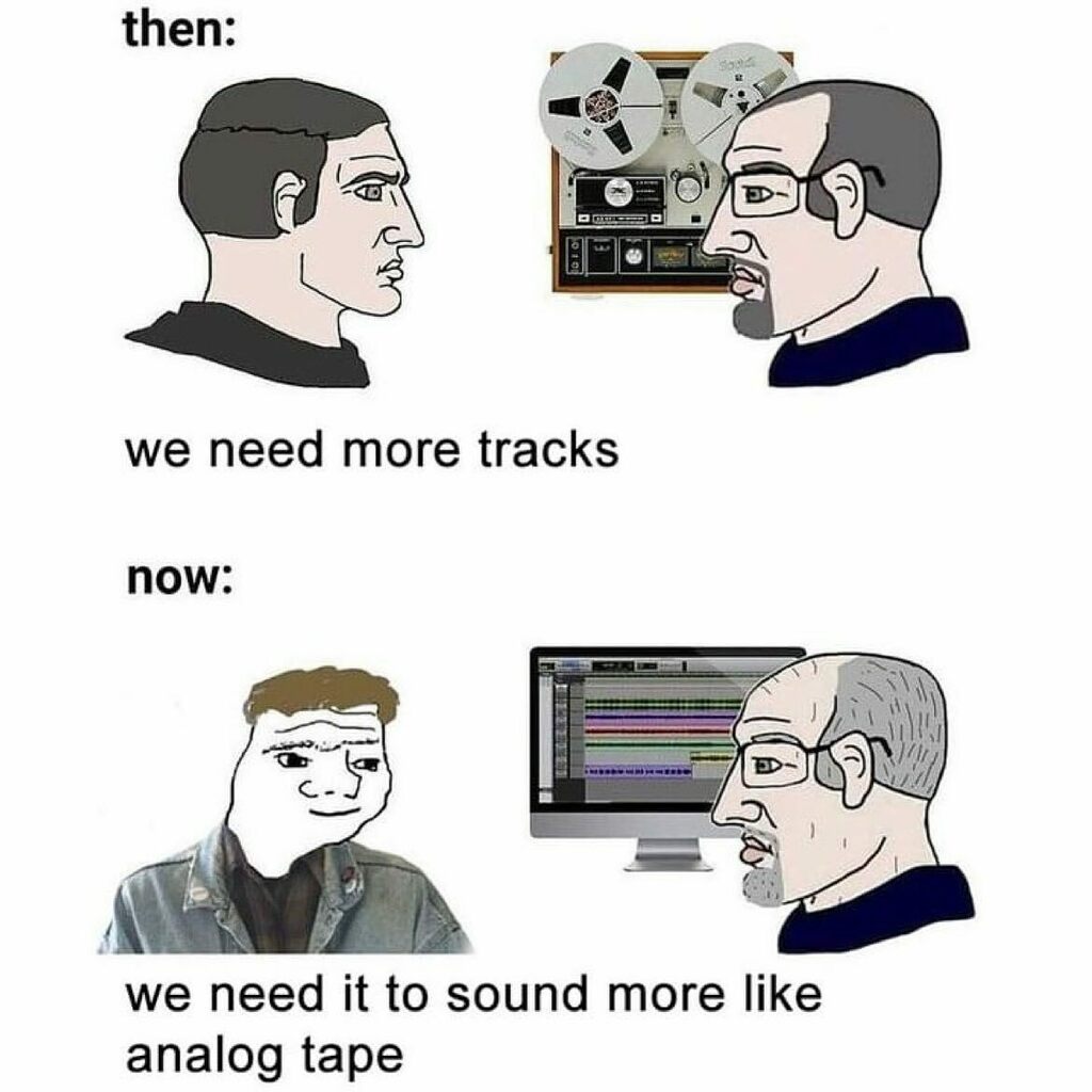 StudioGuru2's tweet photo. So true 😂
Follow @studioguru.co @studioguru.co
.
Repost from @audio_hertz
•
Times have changed.
.
#mixtips #musicianmemes #producermeme #soundgoodizer #soundengineers #flstudiomemes #producershit #producergang #theflstudiomemes #musicproducermemes #p… https://t.co/OB2jodjaft https://t.co/QzcQ4gyWsm