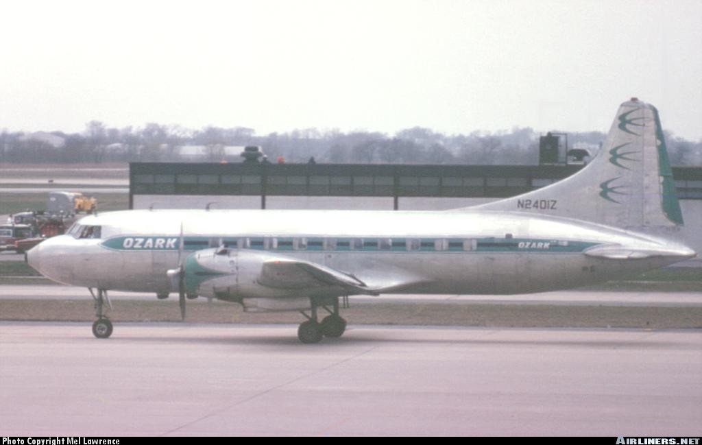 n194at's tweet photo. Ozark Airlines
Convair CV-240-4 N2401Z
ORD/KORD Chicago O'Hare International Airport
Photo credit Mel Lawrence | June 1964
#AvGeek #Aviation #Airline #AvGeeks #Convair #CV240 #OzarkAirlines #ORD #Chicago @fly2ohare https://t.co/IbVH81sgZs