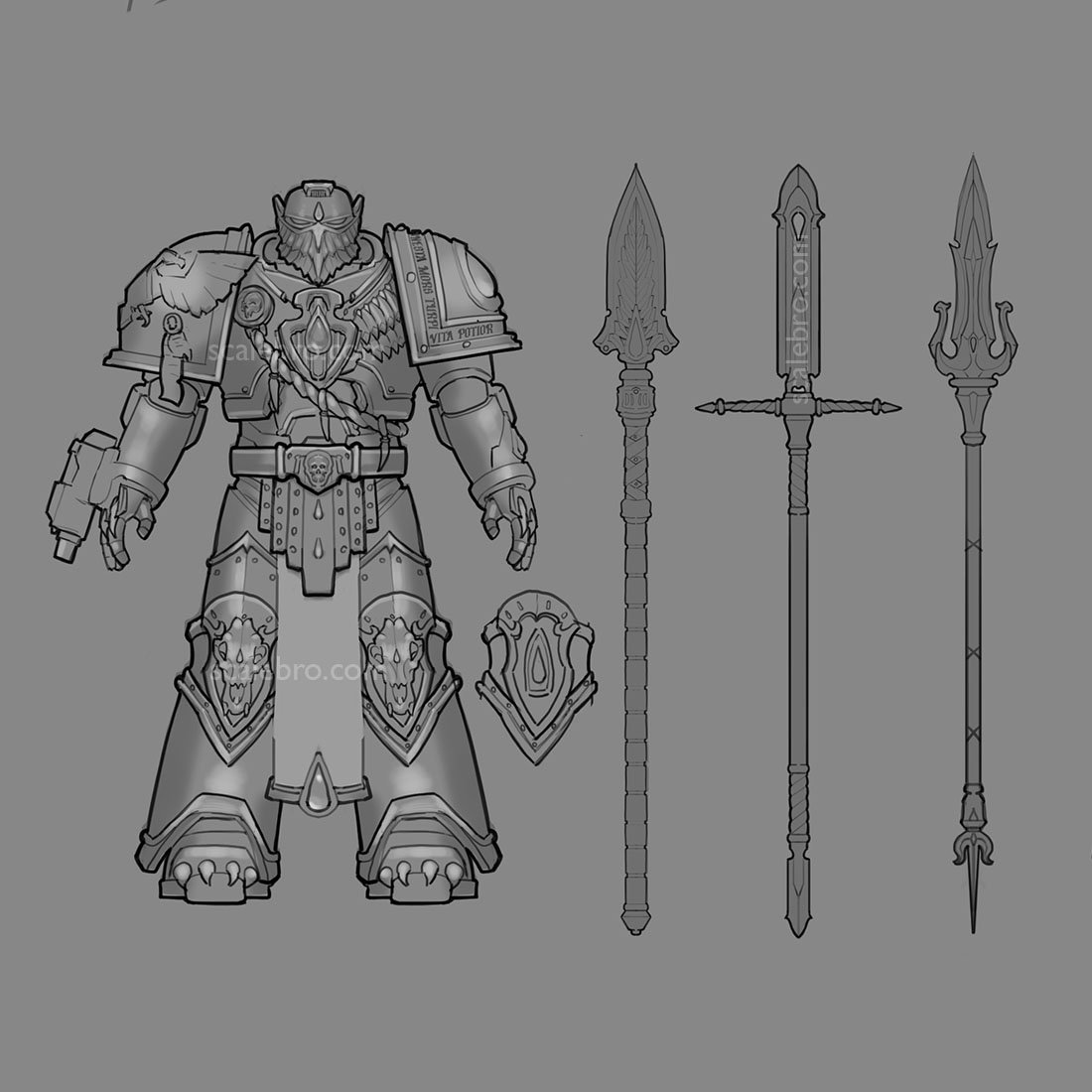 monsterboxmini's tweet photo. Development of the space marine version for the customer.
Weapon options and character pose search.

You can order from us:
- character concept
- 3d modeling
- Painting from 1 to 1000 pieces
- 3D printing and casting circulation. https://t.co/2sdO43UVHf