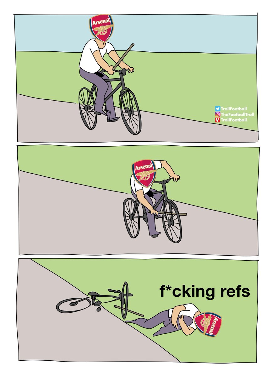 TrollFootball's tweet photo. Arsenal today https://t.co/tcLHgKpygC