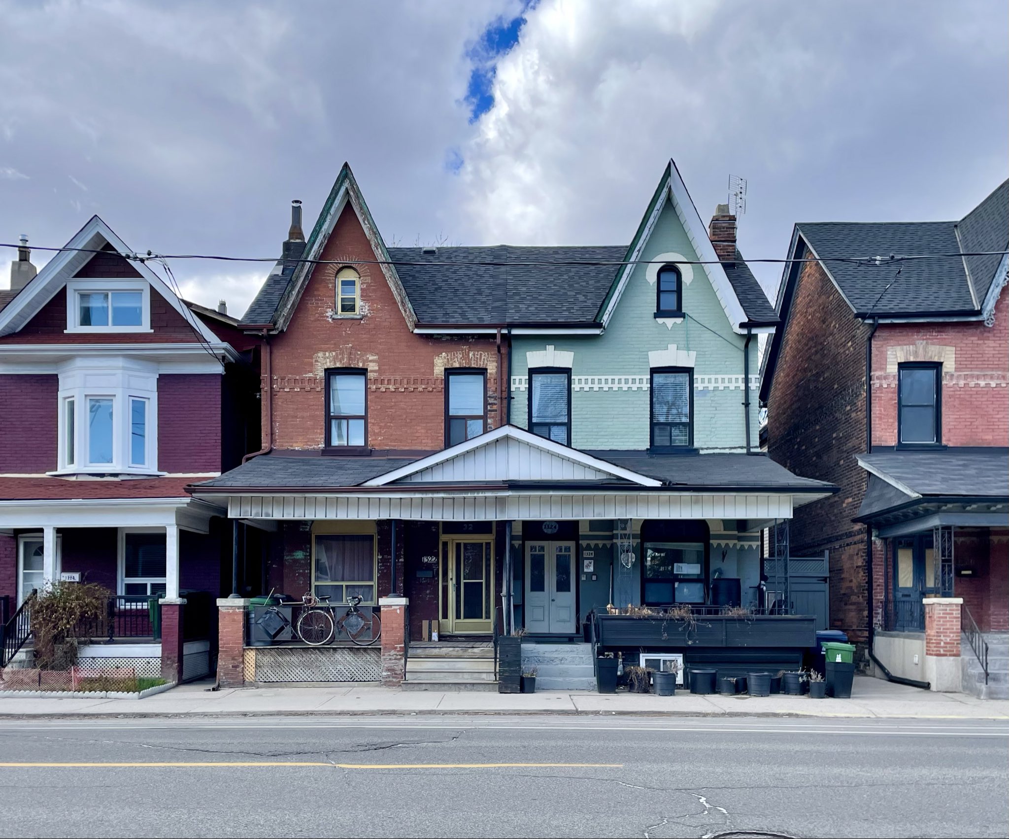 Midwest Modern on Twitter "semidetached houses in Leslieville