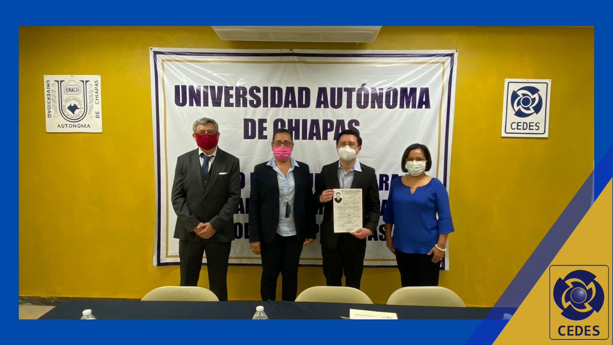 cedesunach's tweet photo. CEDES ENTREGA ACTA DE EVALUACIÓN DE LICENCIADO EN DESARROLLO MUNICIPAL Y GOBERNABILIDAD 
#OrgulloCEDES
#OrgulloUNACH
Se llevó a cabo la toma de protesta por Seminario de Titulación, del C. Luis Ramón Cruz Trejo quien cursó la licenciatura en Desarrollo Municipal y Gobernabilidad. https://t.co/sf76RjNjVt