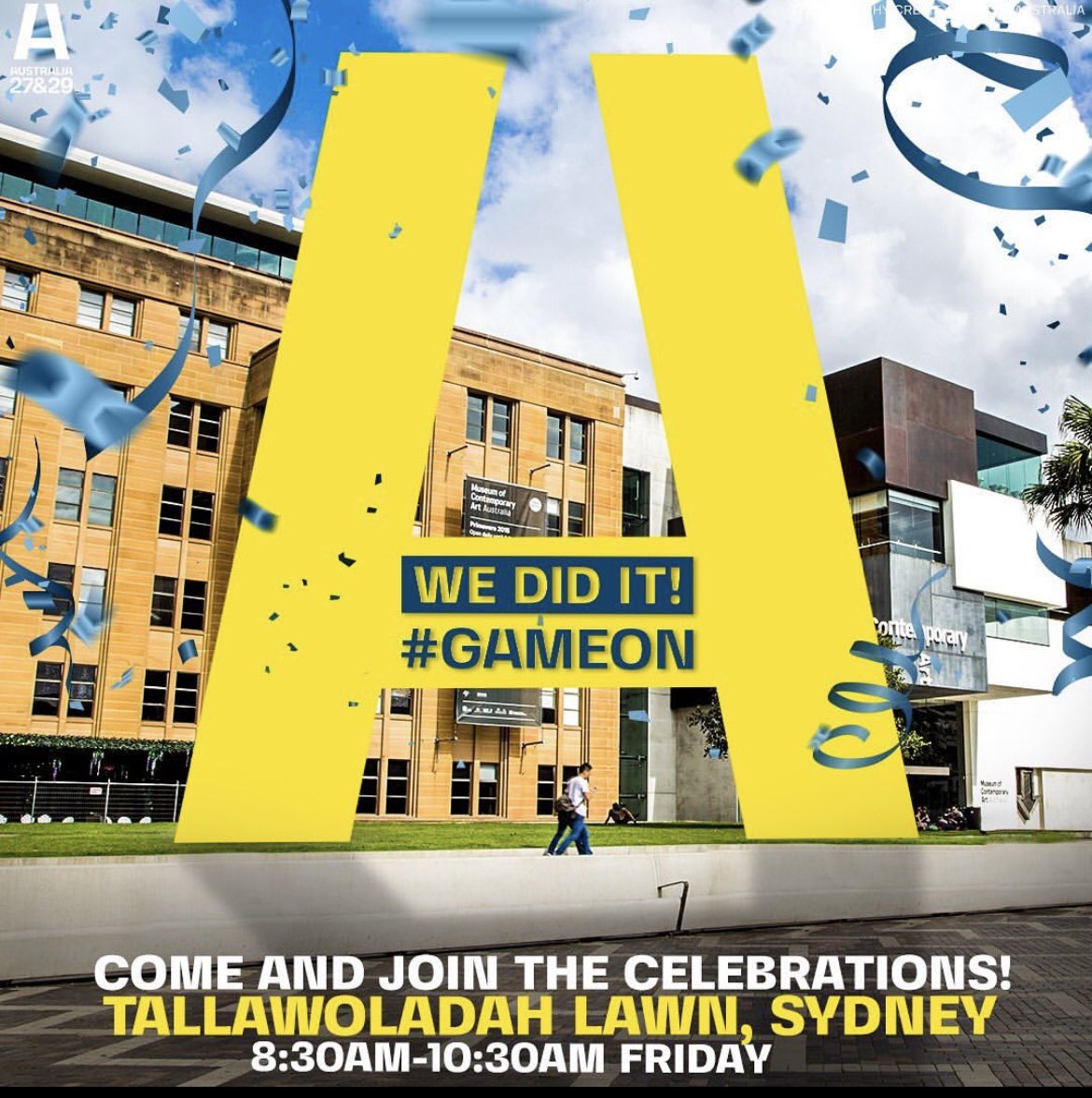 _condo's tweet photo. Good luck to @thegembagroup team scattered across the country this morning to help  @RugbyAU celebrate being awarded the 2027 and 2029 World Cups!!! 🏆 Now it’s really #GameOn https://t.co/ozV1oPzymg
