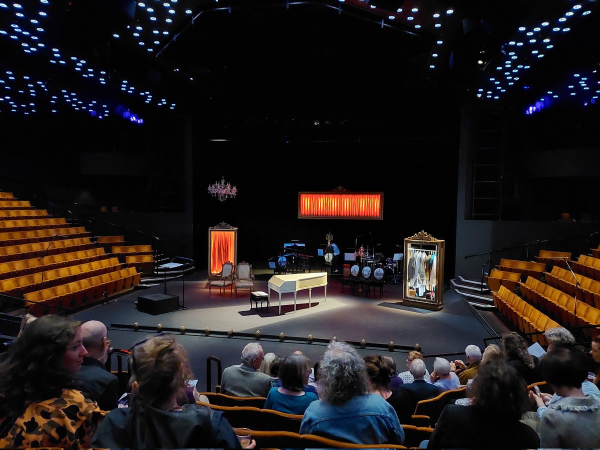 Lucy_SMTurner's tweet photo. Popped down the local for #TheParadisFiles, a new chamber #opera by @ErrollynWallen. Lovely to see an old pal @etaylorsoprano back in #Sheffield @crucibletheatre 👏 Wonderful co-production from @StablesMK @graeae @BBCCO @CurveLeicester #sheffieldissuper #inclusivearts #BSL https://t.co/jumZjagWG3