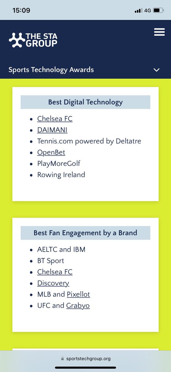 Well done to our team for their nomination tonight. 👏#proud #sta22 #onlyfortheinnovative