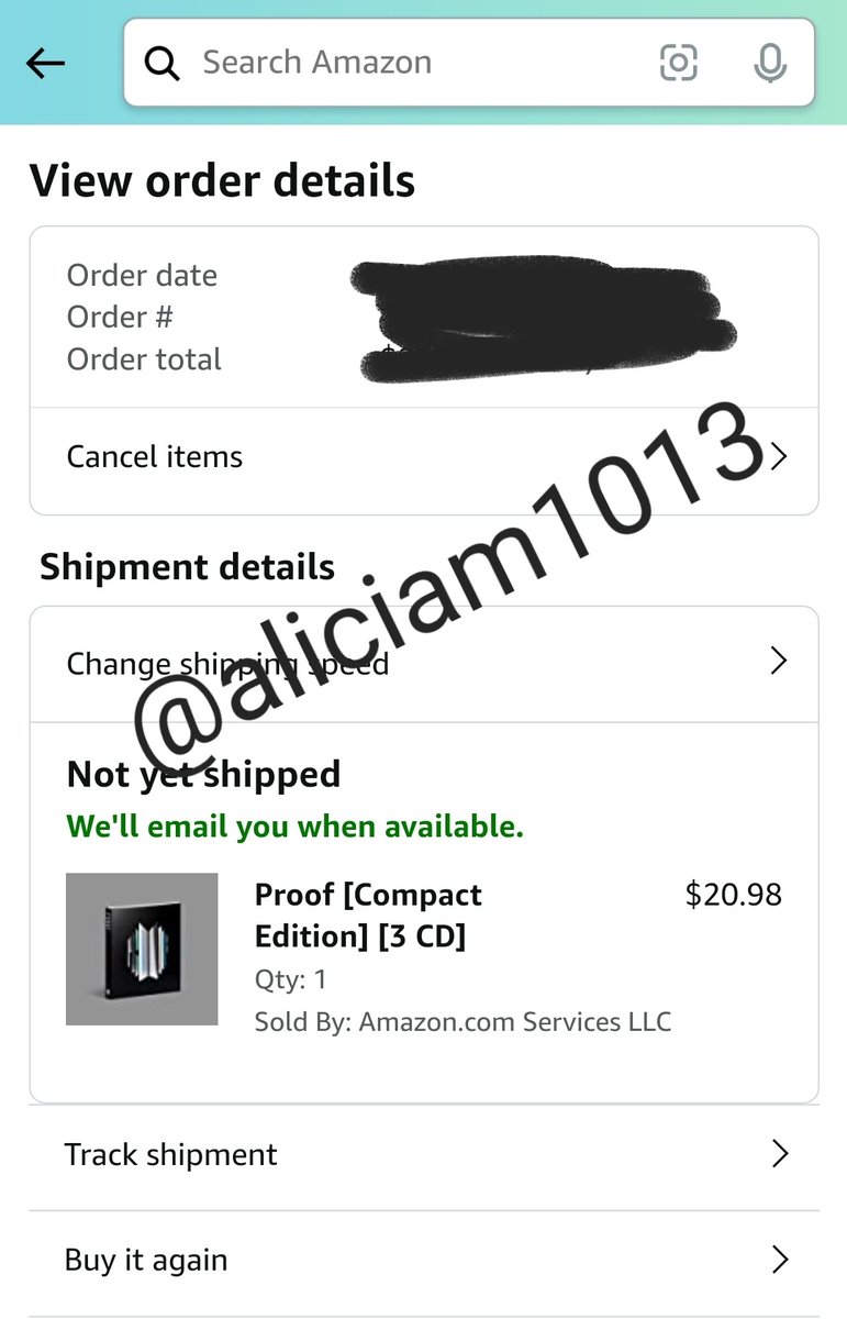 aliciam1013's tweet photo. 💿Album Giveaway 3 of 4- Proof Compact Edition 

Rules:
-RT and like this tweet
-No need to follow
-WW, I will cover all shipping and custom fees
-Ends on June 11th at 11:59 pm https://t.co/cNepxSLG6z