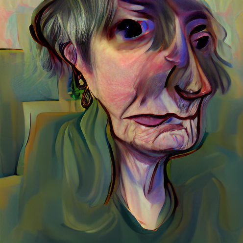 O_T_Human's tweet photo. Portrait of an older woman without any characteristic normally associated with that sort of person (#OGCD) #nft @art https://t.co/gRfrw0UP84
