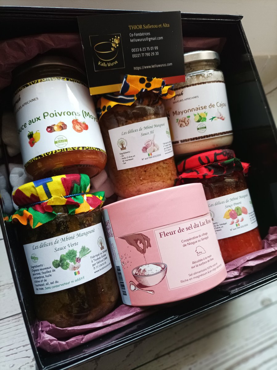 SafietouRaby's tweet image. Dakar, France, Italie! Cette année encore les box Këllu Wurus ont voyagé et on permis de faire découvrir nos partenaires et ont fait des heureux.
Des produits sains, de qualité et avec un beau packaging pour des box cadeaux magnifiques
#kebetu