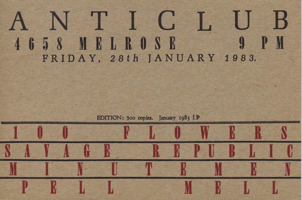 IndependentIPR's tweet image. 100 Flowers. Savage Republic. Minutemen. Pell Mell. 
This was our multiverse of madness.