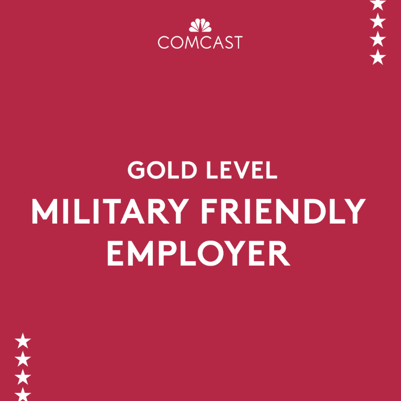 comcast's tweet photo. We're excited to announce that Comcast NBCUniversal has been named a top company for several special distinctions within the military community.