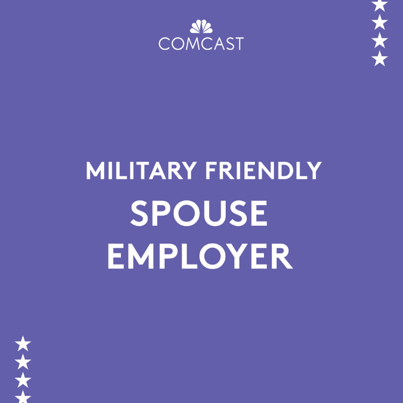 comcast's tweet photo. We're excited to announce that Comcast NBCUniversal has been named a top company for several special distinctions within the military community.