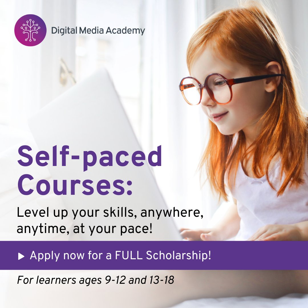 ✔️ Learn tech anywhere, any time
✔️ Progress at your own pace
✔️ Access the same courses presented by Digital Media Academy at prestigious universities around the world
✔️ Receive a Digital Media Academy certificate upon completion

👩‍💻 FULL SCHOLARSHIP - bit.ly/3KLSDGH