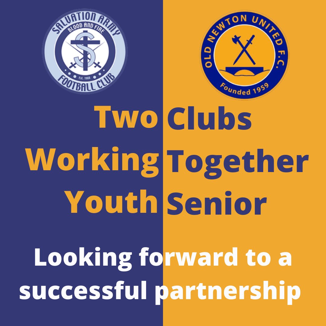 SallyArmyFC's tweet photo. Exciting news, from the 2022-23 season we will be playing our home matches at @OldNewtonUnited. This is a great opportunity for two great clubs to join forces and share the facilities on offer. We remain as two separate clubs but work to offer both youth and senior football. https://t.co/3fHTTvjroH