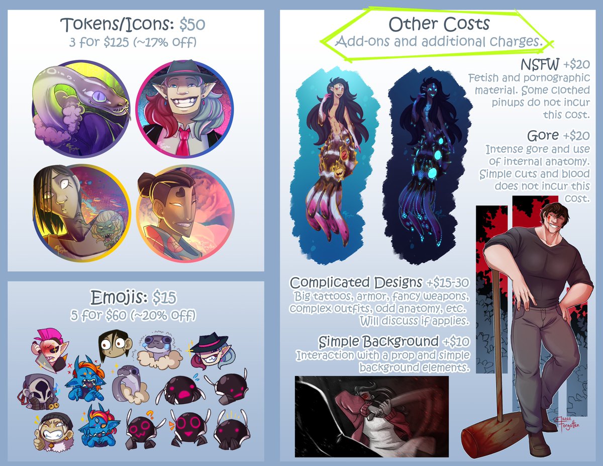 elforgotten's tweet photo. Oh hey look, I updated my commission page! 🤍✨Maybe check that out. https://t.co/f7Ama9LrzI